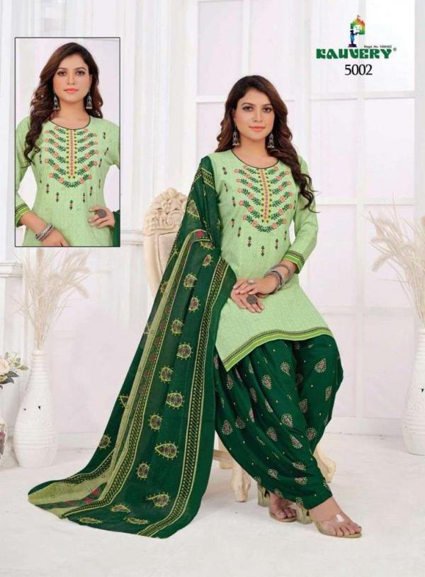 Kauvery Nyraa Vol-5 Cotton Readymade Embroidery Work Suit